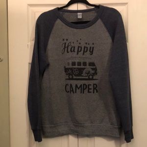 Happy Camper Sweatshirt Size M